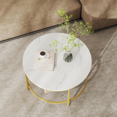 Modern Coffee Table with Storage Shelf for Living Room or Sofa Area by Vasagle