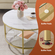 Modern Coffee Table with Storage Shelf for Living Room or Sofa Area by Vasagle