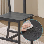 Set of 2 Upholstered Dining Chairs for Kitchen and Dining Room Comfort by Vasagle