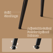 Set of 2 Upholstered Kitchen Bar Stools with Synthetic Leather Seats by Vasagle