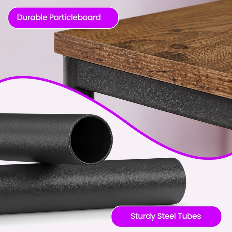 Small Side Table with Storage Shelf for Living Room or Bedroom Nightstand by Vasagle