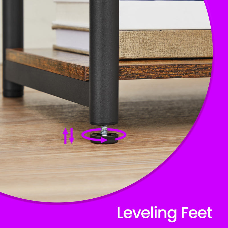 Small Side Table with Storage Shelf for Living Room or Bedroom Nightstand by Vasagle