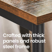 Set of 2 Two Tier Side Tables with Storage for Living Room or Bedroom by Vasagle