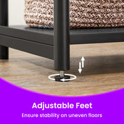 Set of 2 Two-Tier Side Tables for Living Room or Bedroom with Storage Shelves by Vasagle