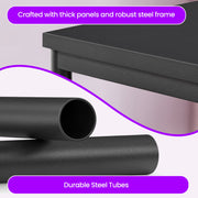 Set of 2 Two-Tier Side Tables for Living Room or Bedroom with Storage Shelves by Vasagle