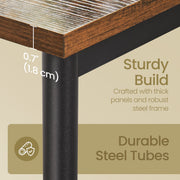 Tall Narrow Side Table with Storage Shelf for Small Spaces and Living Room by Vasagle