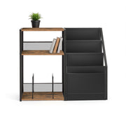 3 Tier Wooden End Table with Storage Shelves for Living Room or Record Player Stand by Vasagle VASAGLE