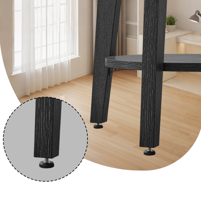 Modern End Table with Bottom Shelf for Living Room Bedroom Storage by Vasagle