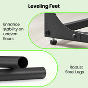 C Shaped Side Table with Metal Frame for Sofa or Armchair in Living Room by Vasagle