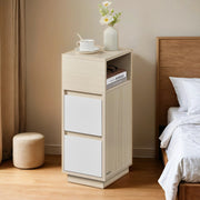 Slim Narrow Side Table with Drawers and Open Shelf for Living Room or Bedroom by Vasagle