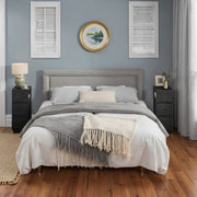 Set of 2 Slim Side Tables with Drawers and Open Shelf for Small Spaces by Vasagle