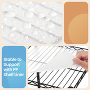 5 Tier Bathroom Storage Shelf with PP Liners for Small Spaces Freestanding Unit by Songmics