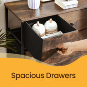 Fabric Chest of Drawers with 5 Storage Drawers for Bedroom or Hallway by Songmics
