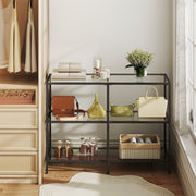 Modern 3 Tier Console Table 39 Inch Sofa Table for Hallway Living Room or Bedroom by Vasagle