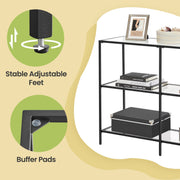 Modern 3 Tier Console Table 39 Inch Sofa Table for Hallway Living Room or Bedroom by Vasagle