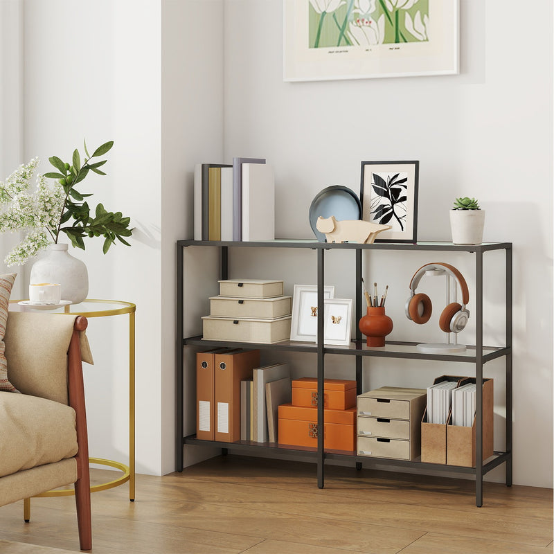 Modern 3 Tier Console Table 39 Inch Sofa Table for Hallway Living Room or Bedroom by Vasagle