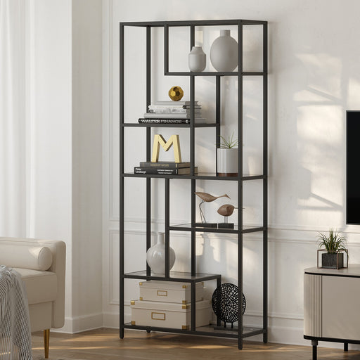 6 Tier Tall Bookshelf and Display Storage Shelf for Living Room or Office by Vasagle