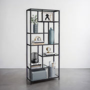 6 Tier Tall Bookshelf and Display Storage Shelf for Living Room or Office by Vasagle