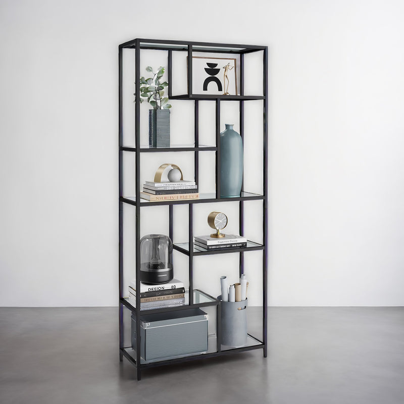 6 Tier Tall Bookshelf and Display Storage Shelf for Living Room or Office by Vasagle