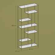 6 Tier Tall Bookshelf and Display Storage Shelf for Living Room or Office by Vasagle
