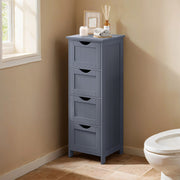 Freestanding Bathroom Storage Cabinet with 4 Drawers Small Space Unit 82cm Tall by Vasagle