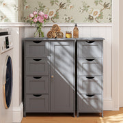Freestanding Bathroom Storage Cabinet with Drawers and Door for Small Spaces by Vasagle