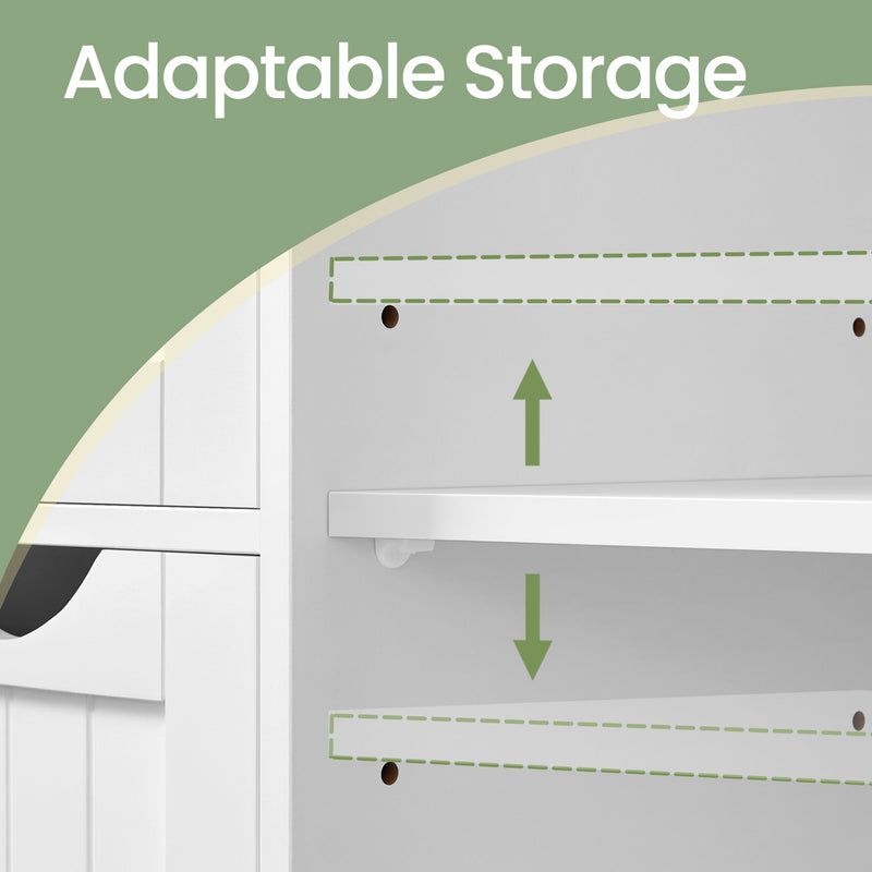 Freestanding Bathroom Storage Cabinet with 4 Drawers for Floor Organisation by Vasagle