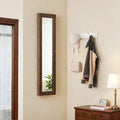 Wall Mounted Coat Rack with 4 Sturdy Metal Tri Hooks for Hallway or Entryway by Songmics