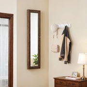 Wall Mounted Coat Rack with 4 Sturdy Metal Tri Hooks for Hallway or Entryway by Songmics