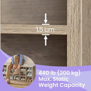 Shoe Storage Bench with Cushioned Seat and 15 Compartments for Hallway or Bedroom by Vasagle