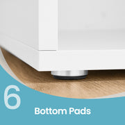 White Shoe Storage Bench with Padded Seat & 15 Shoe Slots for Hallway or Bedroom by Vasagle VASAGLE