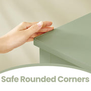 Kids Toy Storage Cabinet with Wheels and 3 Spacious Drawers for Bedroom by Vasagle