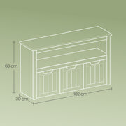 Kids Toy Storage Cabinet with Wheels and 3 Drawers for Playroom Organisation by Vasagle