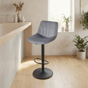 Set of 2 Swivel Adjustable Bar Stools with Backrests and Footrest Support by Vasagle VASAGLE