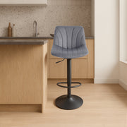 Set of 2 Swivel Adjustable Bar Stools with Backrests and Footrest Support by Vasagle VASAGLE