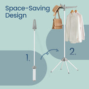 Tall Clothes Drying Rack with 3 Rotating Arms and 4 Stable Legs for Indoors by Songmics