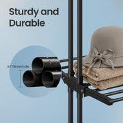 Tall Foldable Clothes Drying Rack Stainless Steel 68 Inch for Indoor Outdoor Use by Songmics