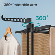 Tall Foldable Clothes Drying Rack Stainless Steel 68 Inch for Indoor Outdoor Use by Songmics