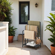 Freestanding Towel Rack with 3 Tiers and Storage Shelf for Bathroom or Bedroom by Songmics