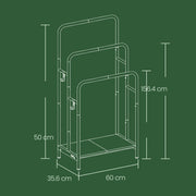 Freestanding Towel Rack with 3 Tiers and Storage Shelf for Bathroom or Bedroom by Songmics