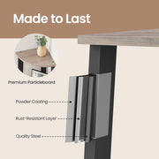 4 Tier Corner Bookshelf with Storage Shelves and Sturdy Steel Frame by Vasagle