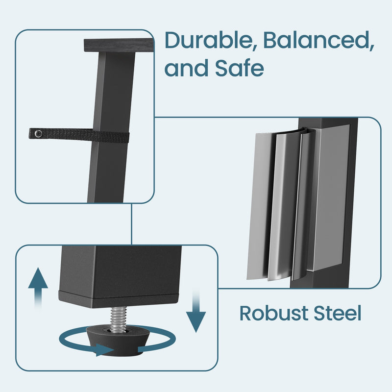 5 Tier Corner Ladder Shelf for Living Room Space Saving Display Unit by Vasagle