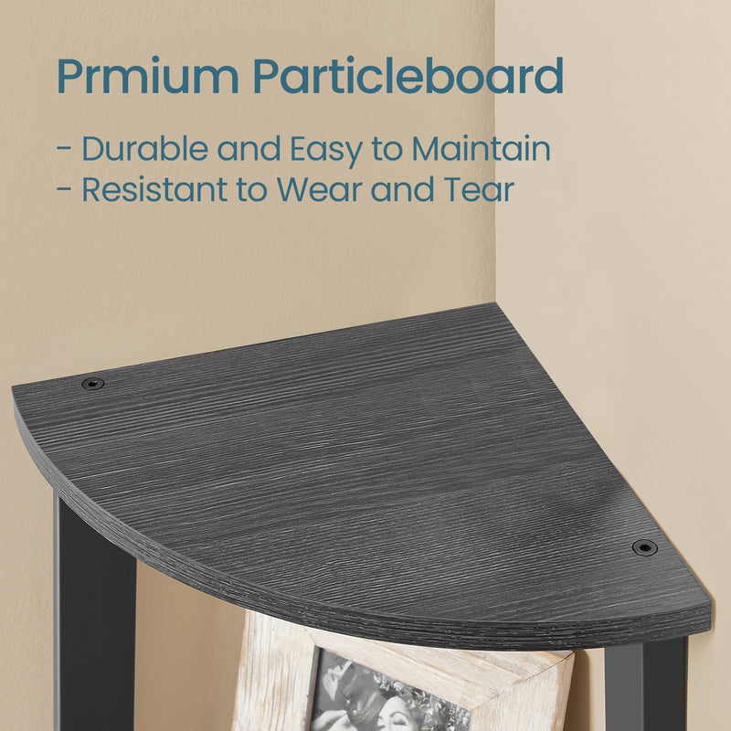 5 Tier Corner Ladder Shelf for Living Room Space Saving Display Unit by Vasagle