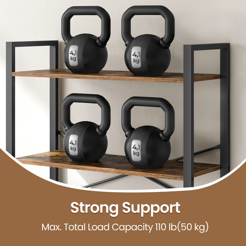 6 Tier Freestanding Bookshelf Storage Organiser for Home Office and Living Room by Vasagle