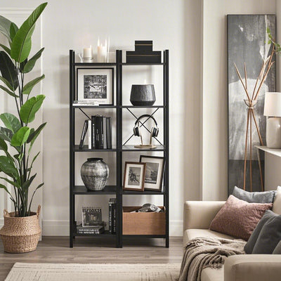 5 Tier Freestanding Storage Shelf Bookcase for Home Office or Living Room by Vasagle