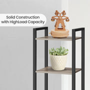 Tall 6 Tier Narrow Bookshelf with Steel Frame for Small Spaces and Living Room by Vasagle