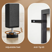 Tall 6 Tier Narrow Bookcase with Steel Frame Ideal for Small Spaces by Vasagle