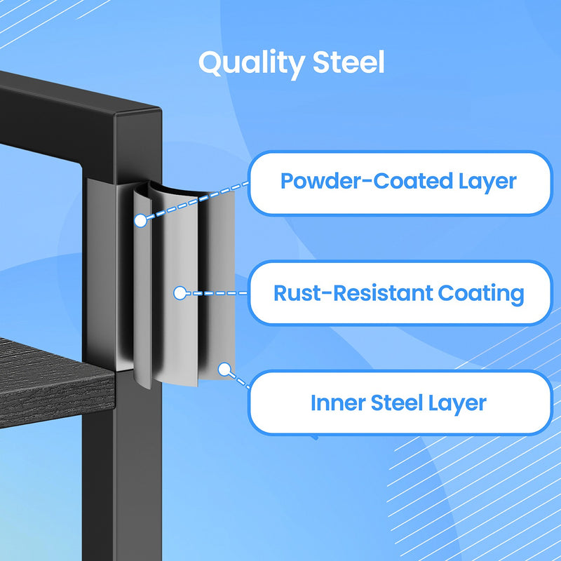 6 Tier Narrow Tall Bookshelf Space Saving Skinny Bookcase for Living Room by Vasagle
