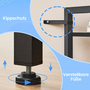 6 Tier Narrow Tall Bookshelf Space Saving Skinny Bookcase for Living Room by Vasagle