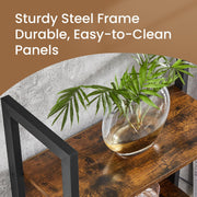 5 Tier Bookcase with 14 Open Shelves and Sturdy Metal Frame for Home Office by Vasagle